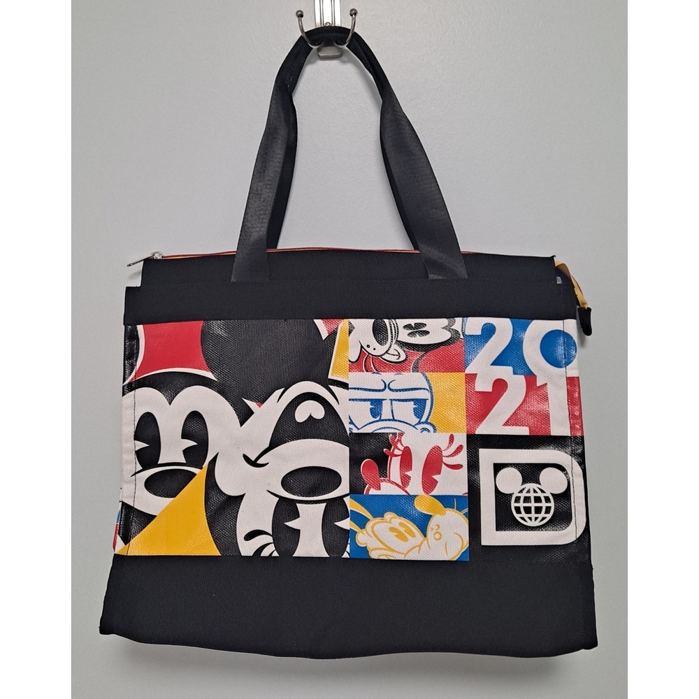 Disney Parks 2021 Limited Release Canvas Tote Bag with Zipper 16.5x14.5x7‎